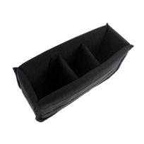 Nylon Velvet DSLR SLR Camera Insert Organizer Case with Adjustable Padding for Safe Storage oranžinė