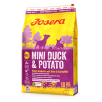 JOSERA Mini Duck+Potato sausas maistas mažų veislių šunims su antiena ir bulvėmis, 10 kg