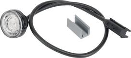 Žymeklio lemputė LED, apvali, 12/24 V, balta, tvirtinama varžtais, "Monopoint II", "Aspöck