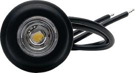 Žymeklio lemputė LED, apvali, 12/24 V, skaidri, tvirtinama varžtais, Ø 29 mm, Waś