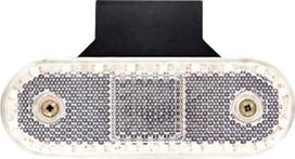 Gabaritinis žibintas LED, stačiakampė, 12-24V, 114x40x25mm, Kramp