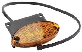 Gabaritinis žibintas LED, ovali, 12 V, oranžinė, tvirtinama varžtais, Aspöck