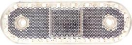Gabaritinis žibintas LED, stačiakampė, 12-24V, 114x40x25mm, Kramp