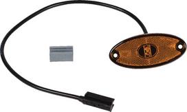 Gabaritinis žibintas LED, ovali, 24 V, oranžinė, tvirtinama varžtais, 101x14x44 mm, Aspöck