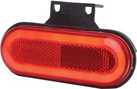 Gabaritinis žibintas LED, stačiakampė, 12-24V, 124x49x20mm, Kramp
