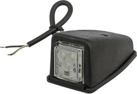 Gabaritinis žibintas LED, 0,5/1W, kvadratinė, 12/24V, balta, 100x53x46mm, 3 LED, Kramp