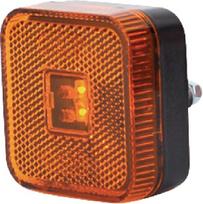 Gabaritinis žibintas LED, kvadratinė, 12-24 V, 65x65x28 mm, Kramp