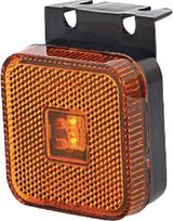 Gabaritinis žibintas LED, kvadratinė, 12-24 V, 65x65x28 mm, Kramp