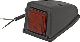 Gabaritinis žibintas LED, 0,5/1W, kvadratinė, 12/24V, raudona, 100x53x46mm, 3 LED, Kramp