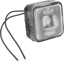 Gabaritinis žibintas LED, kvadratinė, 12-24 V, 65x65x28 mm, Kramp