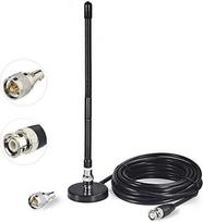 Bingfu CB antena 27 MHz CB radijo antena Minkšta magnetinė bazė BNC PL259 jungtis CB antena suderinama su Cobra Midland Uniden Maxon President Nešiojamas CB radijo imtuvas Mobilus skeneris