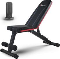 PASYOU sulankstomas reguliuojamas svarmenų suoliukas, daugiafunkcinis treniruočių suoliukas, pasviręs suoliukas viso kūno treniruotėms, 7-in-1 fitneso suoliukas namams ar sporto salei, 230 kg svorio talpa