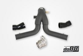 DO88 Porsche 911 Turbo (991.2) 2015- Y-Pipe. Black for OEM IC