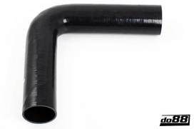 DO88 Silicone Hose Black 90 degree long leg 2.5'' (63mm)