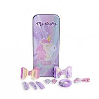 Martinelia Tin Box Plaukų aksesuarų rinkinys mergaitėms, Unicorn