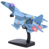 1/100 Modelis SU35 Naikintuvas Modelinis Lėktuvas Stalo Dekoracija Kolekcionuojamas Su Stovu Lėktuvo Modelis Barui Svetainei Biurui 1/100:20.2*14.8*14.5cm dangaus mėlyna spalva