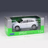 1/24 WELLY Porsche Cayenne Turbo SUV lydinio automobilio modelis, liejiniai metaliniai žaisliniai automobiliai Automobilių modeliai, modeliuojantys, kolekcijos, dovanos vaikams 1/24-19.8x7.8x6.8cm balta