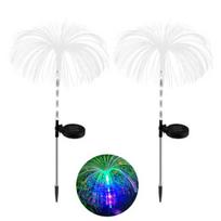 2 vnt vejos saulės lemputės saulės energijos apšvietimas dekoratyvinis gražus modeliavimas medūzos kraštovaizdžio lempos kiemo dekoro reikmenys Colorful Light