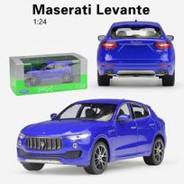 1/24 WELLY Maserati Levante visureigio lydinio automobilių modelis, liejiniai, metaliniai žaisliniai automobiliai Automobilių modeliai, labai imituojantys rinkiniai, dovanos vaikams 1/24-19.8x7.8x6.8cm mėlyna