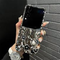For Xiaomi Mix Flip Luxury Fashion Wrinkled Flower Love Chain Cases Phone Case Cover for xiaomi mix flip