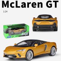 1/24 mastelio Welly McLaren GT lydinio automobilio modelis lieto metalo žaislinės transporto priemonės automobilio modelis didelės simuliacijos kolekcija vaikiškos dovanos 1/24-19.4x7.9x5.2cm auksas