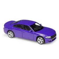1/24 mastelio Welly 2016 Dodge Charger R/T lydinio automobilio modelis Diecasts metaliniai žaisliniai automobiliai Automobilio modelis Aukštos simuliacijos kolekcija Vaikų dovanos 1/24- 19.5x7.3x5.7cm violetinė