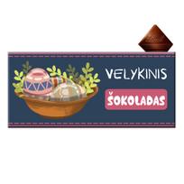 Velykinis juodasis šokoladas (85%), 100g