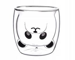 Dvigubo stiklo puodelis panda - Puodelis panda