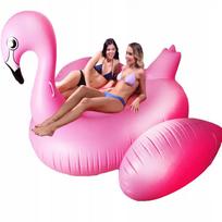 Pripučiamas flamingas 190x190x130 cm, dvigulis pripučiamas plaustas flamingas - 190 x 190 x 130 cm