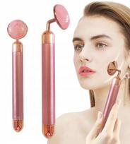 Vibruojantis nefrito volelis veidui, Gua Sha JADEIT MASSAGER ROLLER - Nr 2