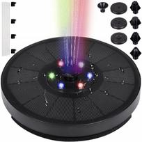 Spalvingas LED RGB fontanas su saules kolektoriumi