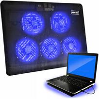 Nešiojamo kompiuterio aušintuvas su LED apšvietimu (iki 17")
