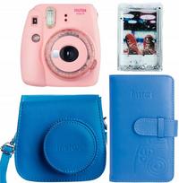 Momentinis fotoaparatas Instax Mini 9 rožinis + priedai