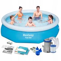 Baseinas Bestway Fast Set 305x76 cm, su filtru (pilnas komplektas)