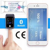 Medicininis pulsoksimetras su bluetooth