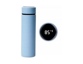 LCD išmanusis termosas su temperatūros ekranu ir filtru - mėlynas