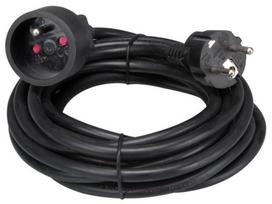 EXTENSION CABLE - 5 m - BLACK - 3G1.5 - FRENCH SOCKET