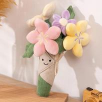 Miela gėlės pliušinė puokštė lėlė kawaii pliušiniai žaislai mergaitei Valentino dienos dekoracija gimtadienio vaikų Kalėdų dovana
