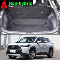 Automobilinis pilnai dengiantis bagažinės kilimėlis Toyota Corolla Cross 2024 automobiliui, bagažinės dangtis, kilimėlis, interjero apsaugos priedai Black-Blue