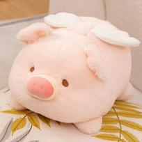 Super Cute Angel Pig Plush Doll Lying Piggy Stuffed Toy Anime Animal Plush Hug Pillow Room Decor Kids Christmas Birthday Gift 20cm
