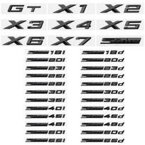 Automobilio emblemos lipdukas 3D ABS blizgus juodas SDrive18i 20i 23i 25i 28i 30i 35i 40i 45i 50i 55i, skirtas BMW X1 X2 X3 X4 X5 X6 X7 GT X1