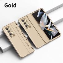 Wireless Charging Case For Samsung Galaxy Z Fold 4 3 5G Case Drop Proof Flat Hinged Tempered Film Cover For Galaxy Z Fold3 Fold4 For Galaxy Z Fold 3&Only Phone Case