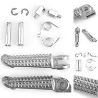Priekinė kojos kaiščio pėdų atrama Yamaha Yzf R1 1998-2014 R6 1999-14 R6S 2003-2008 Sidabras
