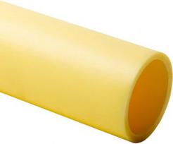 Optical cable protector from HDPE, halogen free, with diameter 40 mm, mechanical resistance 750N/20cm, yellow, 100m coil, tested under pressure of 1,5 MPa for 1 hour 06040_ES100 | 8595057655485
