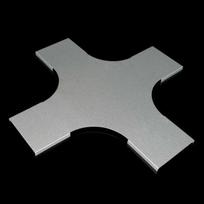Piece for creating traversing on the stainless steel cable trays with width 125 mm NIXVKR 125_IX | 8595057674011
