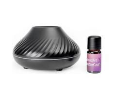 LED RGB Aromato difuzorius su liepsnos imitacija LED/6,5W/5V 130ml juoda