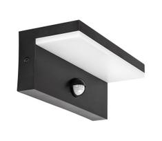 Rabalux 77115-LED sieninis lauko šviestuvas su jutikliu ZARAGOZA LED/9W/230V IP54 juoda