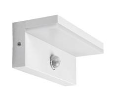 Rabalux 77116-LED sieninis lauko šviestuvas su jutikliu ZARAGOZA LED/9W/230V IP54  balta
