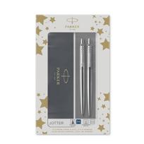 Parker Rinkinys: Automatinis pieštukas + Tušinukas Jotter Stainless Steel CT – 2093256