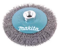 Kūginis šepetys Makita D-39849, 115mm x M14, 0,3mm, viela 125, 150, 180, 230mm